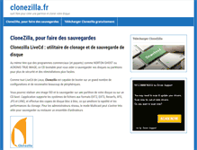 Tablet Screenshot of clonezilla.fr